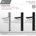 thumbnail image 3 of Stylish 12" Ht Single Handle Polished Chrome Vessel Bathroom Faucet B-122C, 3 of 13