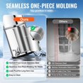 thumbnail image 3 of Gravity Fed Water Filter System 1.5G 304 Stainless Steel Countertop Water Filtration Reduces Lead and 99% Chlorine with 2 Carbon Filters and Spigot for Home Camping RV, 3 of 7