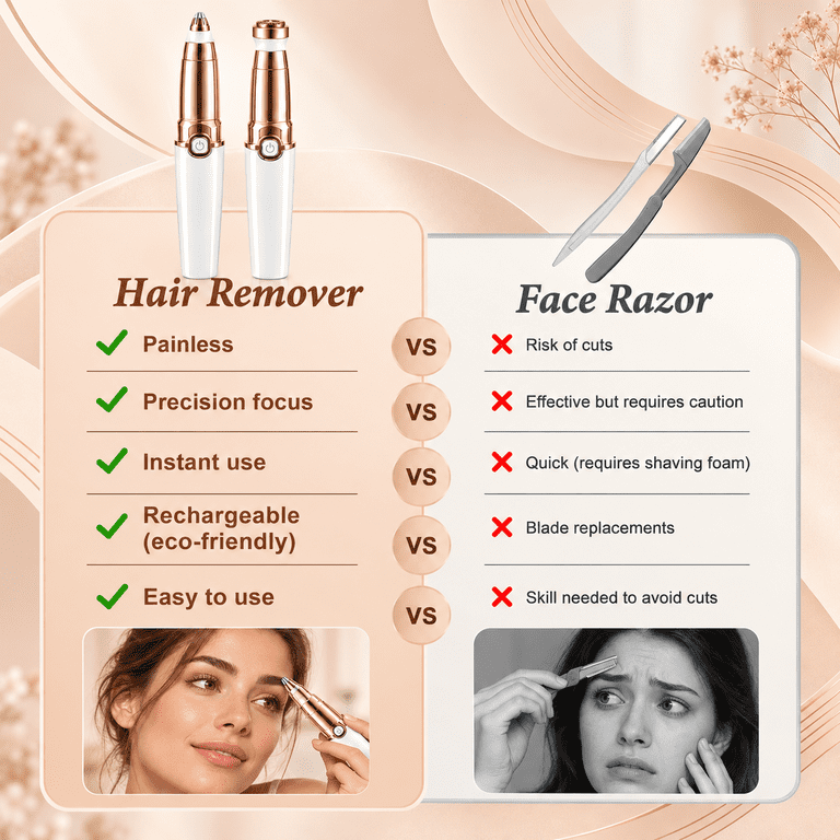 Taylarm Facial Hair Remover for Women with LED Light photo 7