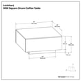 thumbnail image 4 of Simpli Home Lockhart SOLID MANGO WOOD 30 inch Wide Square Modern Square Coffee Table in Natural, Fully Assembled, 4 of 5