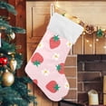 thumbnail image 5 of GZHJMY Strawberry Christmas Stocking, Personalized Large Candy Stocking Hanging Gift, Xmas Stockings Decoration for Family Holiday Party Ornaments Decor Fireplace, 5 of 7