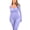Purple, variant on Women Yoga Jumpsuits Workout Ribbed Long Sleeve Sport Jumpsuits