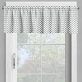 thumbnail image 2 of Ambesonne Modern Window Valance, Zig Zag Chevron Waves, 42" x 12", Grey White, 2 of 5