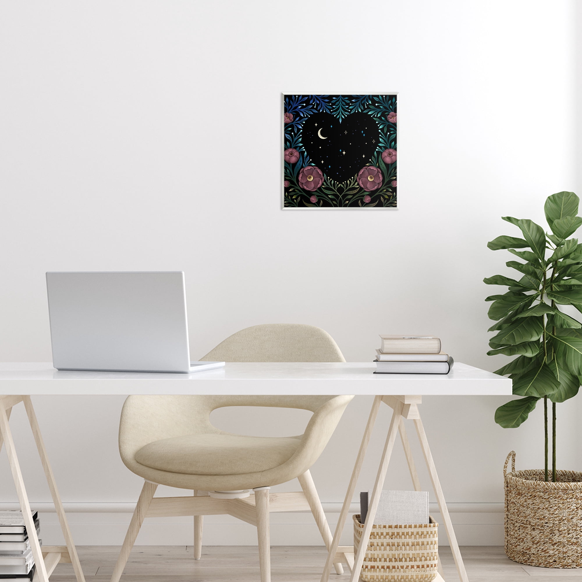 Stupell Industries Heart Night Sky Garden Wall Plaque Art, design by Episodic Drawings