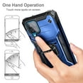 thumbnail image 7 of Nagebee Case for Samsung Galaxy A12 with Tempered Glass Screen Protector (Full Coverage), Full-Body Protective [Military-Grade], Magnetic Car Mount Ring Holder, Heavy-Duty Durable Case (Blue), 7 of 7