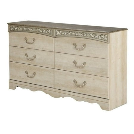 UPC 024052104325 product image for Ashley Catalina 6 Drawer Wood Dresser in Antique White | upcitemdb.com