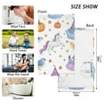 thumbnail image 4 of Ryvnso Unicorn and Stars Cotton Hand Towels Sets Face Towel 2 PCs Bathroom Decorative, 4 of 7