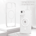 thumbnail image 6 of Entronix Magnetic Clear Case Compatible with iPhone 16E, Soft Edges Transparent Cover, White, 6 of 8