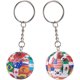 thumbnail image 1 of Yanonmyfd  Geometric Soccer Ball Keychain, Black and Silver Football World Cup Key Chain Pendant, Sports Ball Key Chain,National Flags (2pcs), 1 of 18