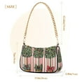 thumbnail image 3 of FORMRS Womens Shoulder Bag with Chain Strap Clutch Purse Cute Tote Handbag, Stripes Trees, 3 of 7