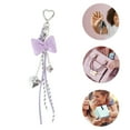 thumbnail image 3 of Unique Bargains 1 Pc Handbag Charms Keychains Fashionable Bow Heart Bag Accessories Purple, 3 of 5