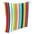 thumbnail image 5 of Jordan Manufacturing Sunbrella 16" x 16" Carousel Confetti Multicolor Stripe Square Outdoor Throw Pillow, 5 of 9