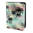 thumbnail image 2 of Pofeuu Tropical Summer Palm Print Travel Document Organizer Passport Holder Men Women for Family (6.5 in x 4.5 in),Wallet Holder Credit Card Clutch Bag Case, 2 of 5