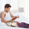 thumbnail image 5 of Disketp Butterfly Over Lavender Men's Pajama Pants - Ultra Soft Fleece Sleep and Lounge Pants (Size: S-XXL)-Large, 5 of 6