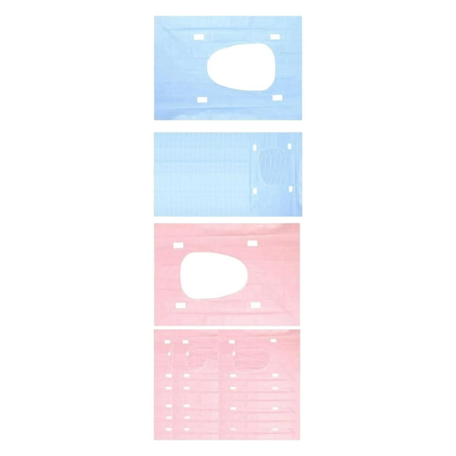 Cubiertas de asiento de inodoro,Fundas de asiento de inodoro portátiles desechables compactas,accesorios esenciales de viaje, Impermeable 40cmx60cm Antideslizante,Tapas de inodoro