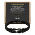 thumbnail image 3 of New Stainless Steel Leather Bracelet Magnetic Stainless Steel Bracelet For Men, 3 of 4
