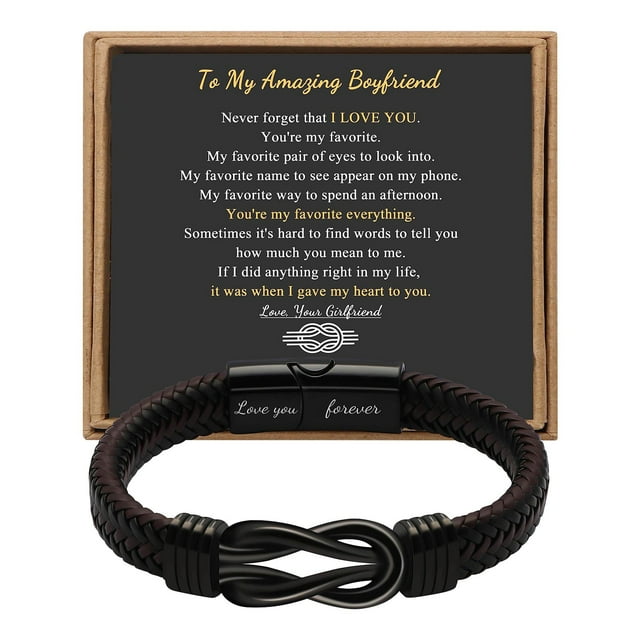 New Stainless Steel Leather Bracelet Magnetic Stainless Steel Bracelet For Men