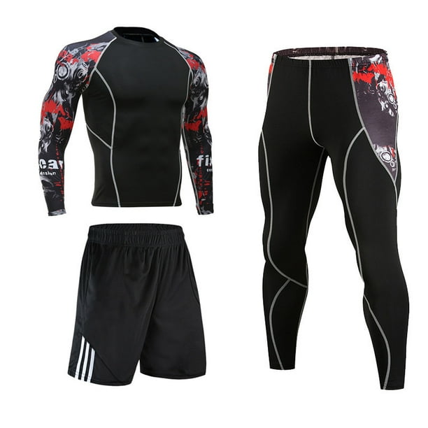 Traje deportivo de hombre, mallas de manga larga, ropa deportiva de secado rápido para hombre, ropa deportiva de secado rápido, ropa de entrenamiento de baloncesto PRO