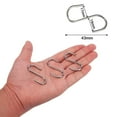 thumbnail image 2 of 50 Pack Stainless S Shape Hooks, 43mm Length, Heavy Duty for Hanging, 2 of 5