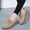 Khaki, variant on YOUYEDIAN Platform Shoes for Women Spring Versatile Round Toe Soft Lace-up Casual Retro Comfy Flats Fashion Outdoor Walking Shoes