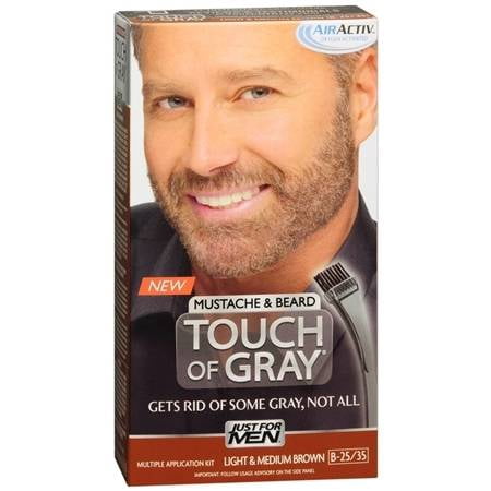 Just For Men Touch of Grey Mustache &amp; Barbe Couleur de cheveux