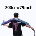 thumbnail image 3 of 79inch 3D Printed dragon,Flexible Joint Animal lacertid Figurines,Realistic Eyes, Home Office Decor,Fidget Toy for Adults Teens Boy Festival Gifts, 3 of 11