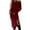 Red, variant on Elainilye Fashion Off the Shoulder Dresses for Women Spring Solid Long-Sleeved Slit Long Dresses Concert Outfit,Green