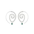thumbnail image 1 of Sonducket Pendientes circulares de remolino, regalo de aniversario, decoraciones para mujer, colgante para colgar en la oreja, pendiente colgante con Ropa, zapatos y accesorios Miscelánea 4197 Plata Sonducket AP010229-07, 1 of 6