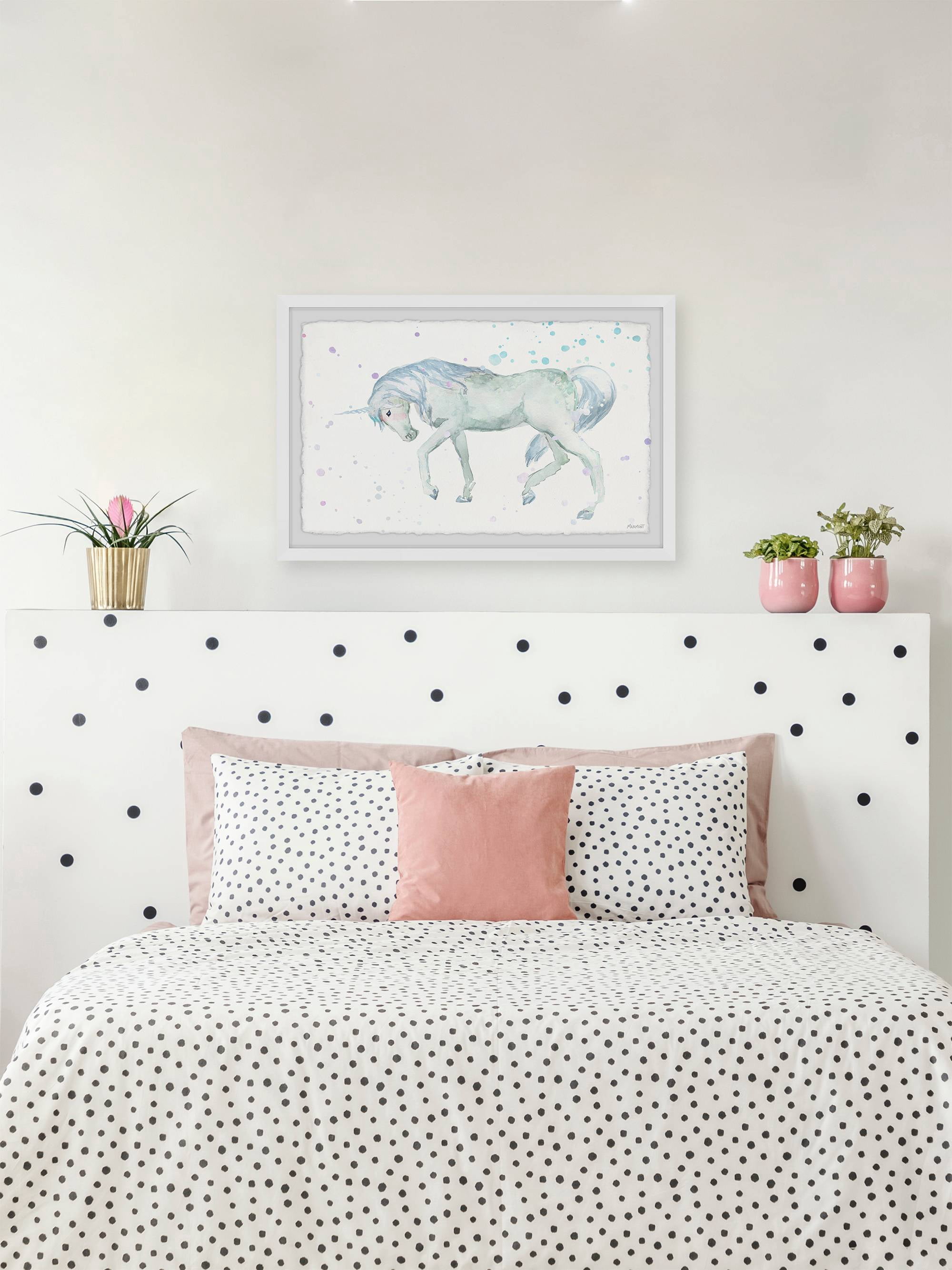 Marmont Hill King of the Unicorns Framed Wall Art