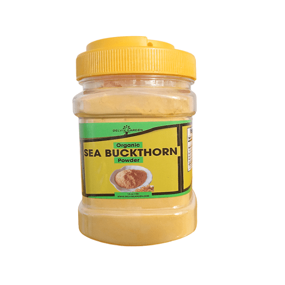 Organic Sea Buckthorn Powder, 1 lb: Pure and Non-GMO Sea Buckthorn Fruit Powder