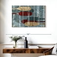 thumbnail image 3 of Elephant Stock Wooden Oars Wall Art - Horizontal Multi Panel Canvas - Living Room Wall Decor - Nautical Multi Panel - Blue And Red Decor By Jace Grey - 38" x 24", 3 of 8