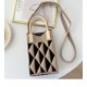 thumbnail image 1 of Bolso para móvil, bolso de punto, bolso de mano de gran capacidad, bolso bandolera para estudiantes, bolso de lana, 1 of 6
