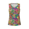 thumbnail image 3 of Picia Colorful Dinosaur Pattern Women's Workout Tank Top,Breathable Activewear,Slim Fit Athletic Top,Versatile Workout Moisture-wicking top-Large, 3 of 9