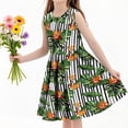 thumbnail image 4 of LOVZFMLL Robe d'Été à Col Poupée pour Enfants Manches Courtes en Dentelle Robe Douce pour Filles, 4 of 6