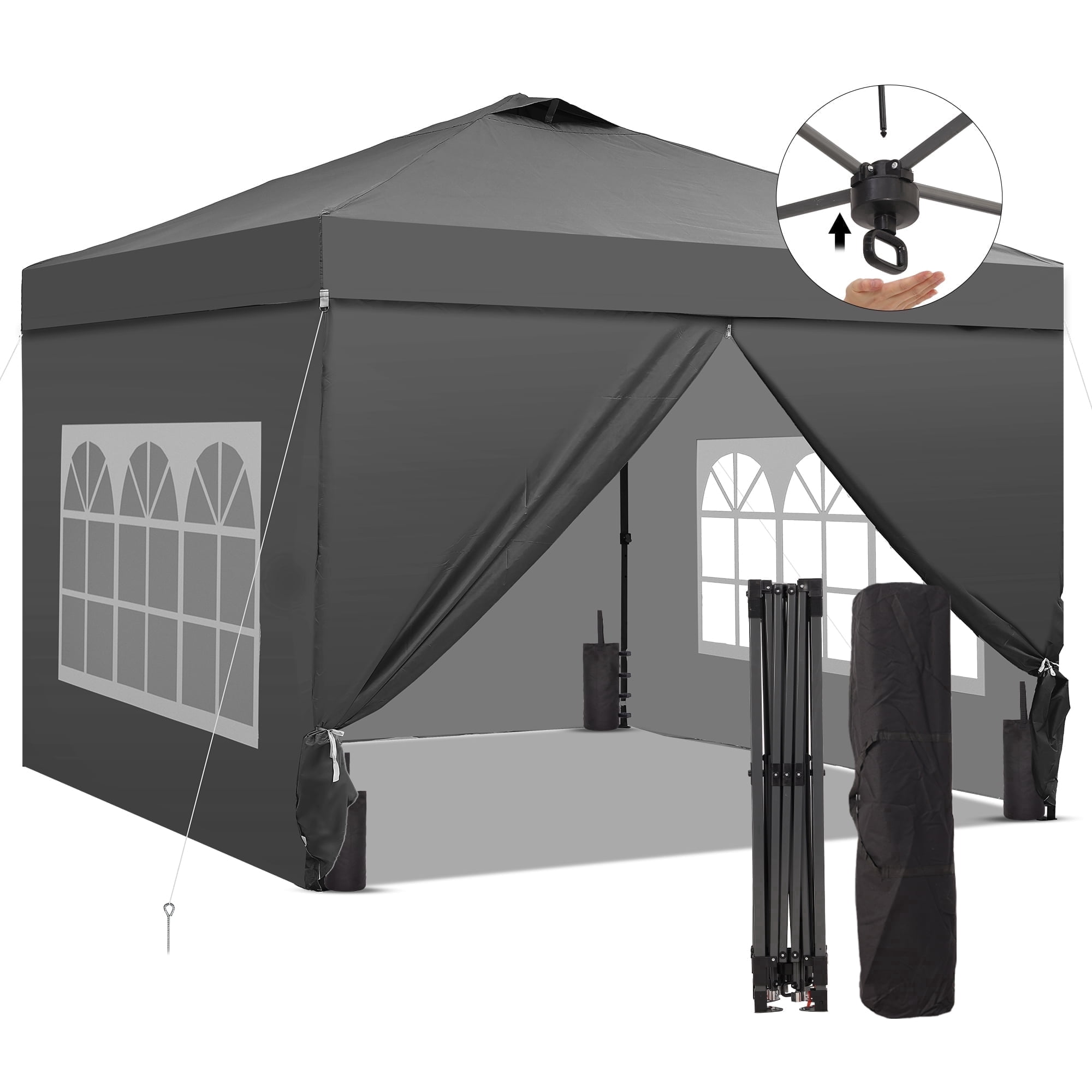 QUICTENTテント Quictent 13' X 13' Hexagonal Pop up Canopy Tent with Mosquito Net