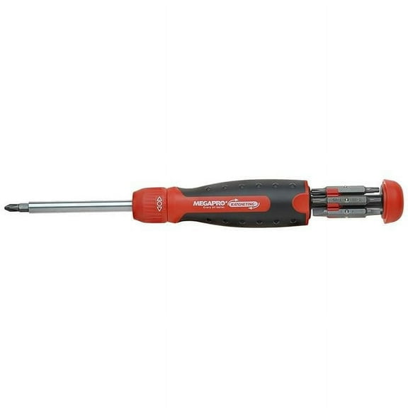 Megapro Multi-Bit Screwdriver, NumBits 6 211R2C36RD-B