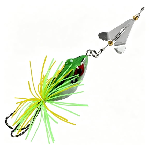 BESTSKY 2026 New Spinnerbait Frog Lure Fishing Lure for Targeting Black Bass with Rotating Sequi for Freshwater Fishing,Bass Fishing,Lake Fishing,Outdoor Fishing