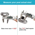 20 Pack Aluminum Square Post Flange Anchor Base Fits 1