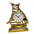 thumbnail image 4 of Reloj despertador decorativo con estatua de vela, reloj de escritorio, relojes de mesa, relojes de noche para Dorado, 4 of 9