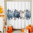 thumbnail image 4 of Shower Curtain 60"W x 72"L Thanksgiving Blue Fabric Shower Curtains Set with Hooks Water Repellent Bathroom Curtains Machine Washable Bathroom Accessories, 4 of 6