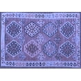 thumbnail image 1 of Ahgly Company Machine Washable Indoor Rectangle Oriental Blue Traditional Area Rugs, 6' x 9', 1 of 4