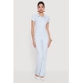 thumbnail image 2 of Women's Brushed Knit Short Sleeve Polo Top, 2 of 4