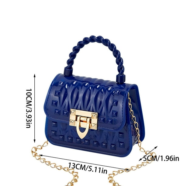 Yoloke PVC Jelly Purse with Zipper Closure Fashionable Girls Shoulder Bag Handbag Crossbody Bag for Women 130 100 50mm Ideal Gift for Little Princesses Walmart Business Supplies
