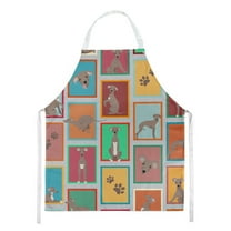 Lots of Fawn Italian Greyhound Apron 27 in x 30 in