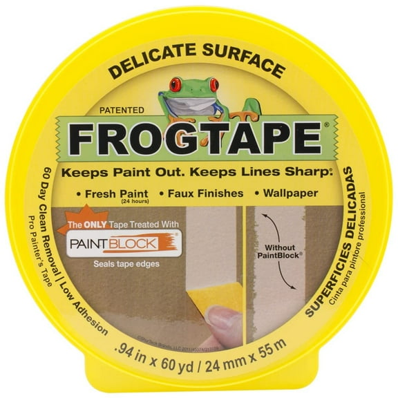 FrogTape Delicate Surface Painter's Tape - Multicolor - 2-Pack, 0.94 in x 60 yd