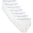 thumbnail image 1 of Fruit Of The Loom Mens Dual Defense Classic Briefs 9 Pack, S, White, 1 of 12