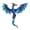 Blue, variant on O Enamel Dragon Brooch Theme Alloy Jewelry for Casual or Formal Outfits