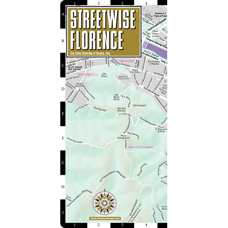Streetwise florence map - laminated city center street map of florence, italy - folded map: