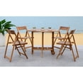thumbnail image 2 of SAFAVIEH Outdoor Collection Kerman Table & 4 Chairs Natural, 2 of 10