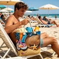 thumbnail image 6 of LEFXSMR Beach Bags for Women, Large Beach Bags Waterproof Sandproof Vacation Style, Portable Canvas Tote Bag for Swim Pool & Outdoor Use, 6 of 6